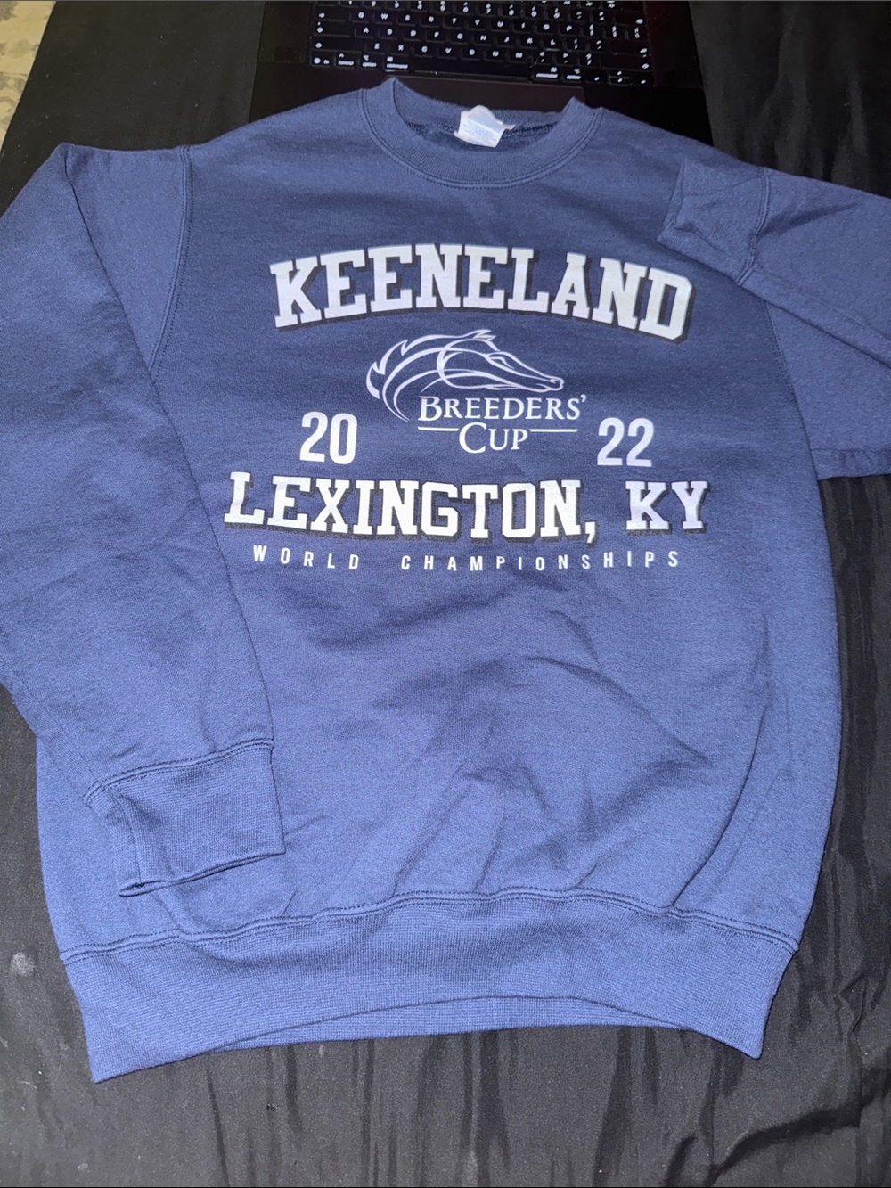 Keeneland Lexington KY Blue Crewneck Sweatshirt